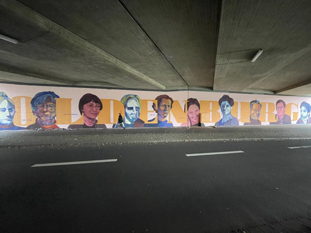 Fertiggestellt: Wandbild zeigt bedeutende Oldenburger Frauen